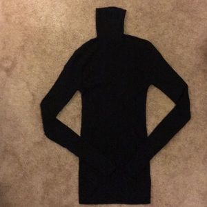 NWOT Express Black Ribbed Turtleneck